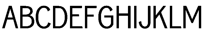 NeptunNordCondensed NordCondensedRegular Font UPPERCASE