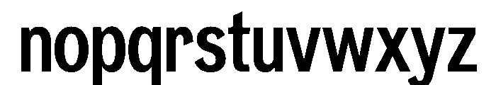 NeptunNordCondensed NordCondensedSemiBold Font LOWERCASE