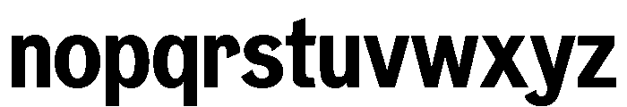 NeptunNordSemiCondensed NordSemiCondensedBold Font LOWERCASE