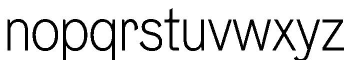 NeptunNordSemiCondensed NordSemiCondensedLight Font LOWERCASE