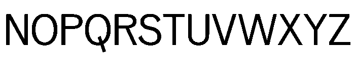 NeptunNordSemiCondensed NordSemiCondensedRegular Font UPPERCASE