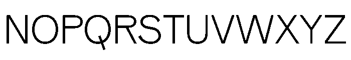NeptunNordStandard NordLight Font UPPERCASE
