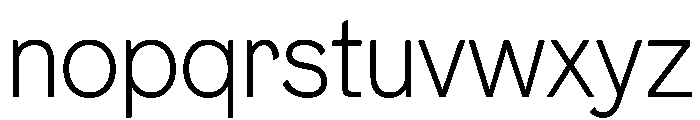 NeptunNordStandard NordLight Font LOWERCASE