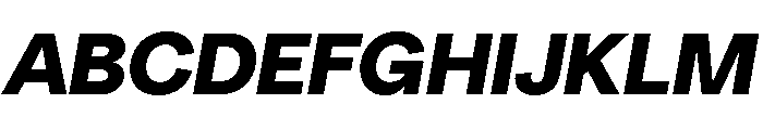 NeuSans BlackItalic Font UPPERCASE