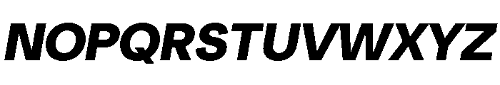 NeuSans BlackItalic Font UPPERCASE