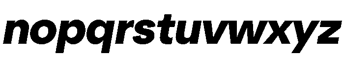 NeuSans BlackItalic Font LOWERCASE