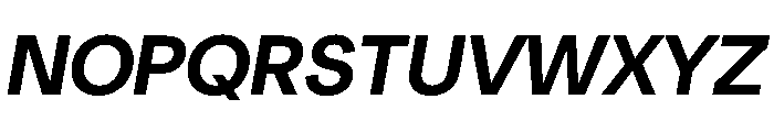 NeuSans BoldItalic Instance Font UPPERCASE