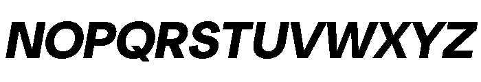 NeuSans BoldItalic Font UPPERCASE