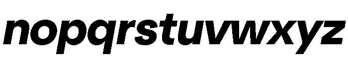 NeuSans BoldItalic Font LOWERCASE