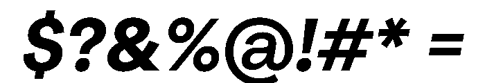 NeuSans ExtraBoldItalic Instance Font OTHER CHARS