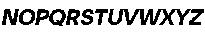 NeuSans ExtraBoldItalic Instance Font UPPERCASE
