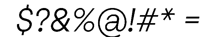 NeuSans LightItalic Instance Font OTHER CHARS