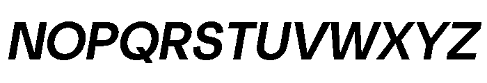 NeuSans MediumItalic Font UPPERCASE
