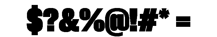 Neue Corp Black 3 Font OTHER CHARS