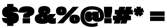 Neue Corp Black 4 Font OTHER CHARS