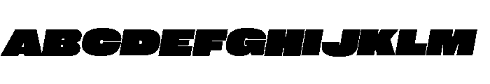 Neue Corp Black Italic 2 Font UPPERCASE