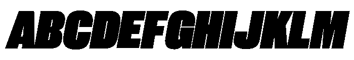 Neue Corp Black Italic 3 Font UPPERCASE