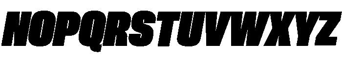 Neue Corp Black Italic 3 Font UPPERCASE