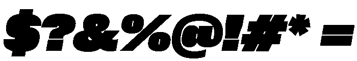 Neue Corp Black Italic 4 Font OTHER CHARS