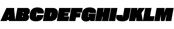 Neue Corp Black Italic 4 Font UPPERCASE