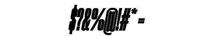 Neue Corp Black Italic Font OTHER CHARS