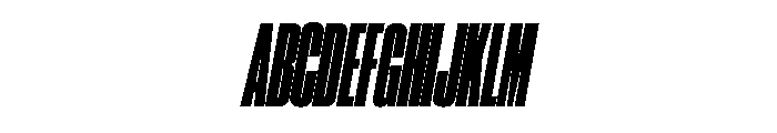 Neue Corp Black Italic Font UPPERCASE