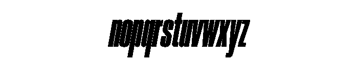 Neue Corp Black Italic Font LOWERCASE
