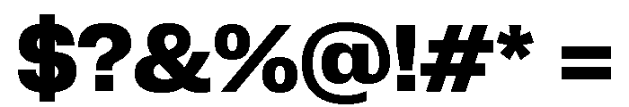 Neue Corp Bold 4 Font OTHER CHARS