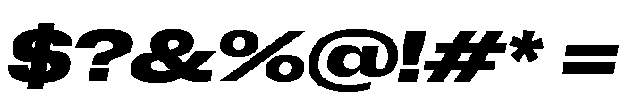 Neue Corp Bold Italic 2 Font OTHER CHARS