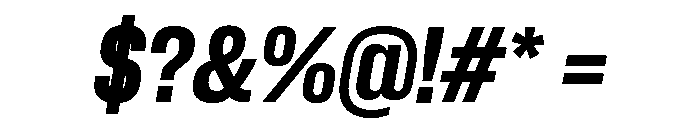 Neue Corp Bold Italic 3 Font OTHER CHARS