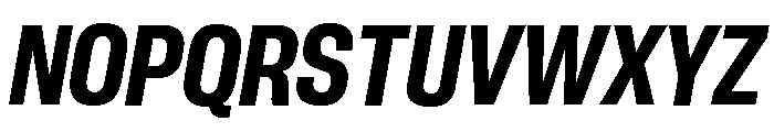 Neue Corp Bold Italic 3 Font UPPERCASE