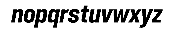 Neue Corp Bold Italic 3 Font LOWERCASE