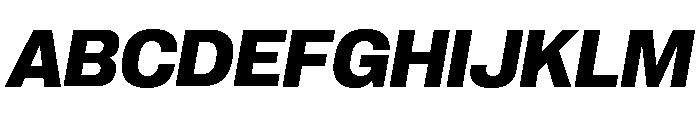 Neue Corp Bold Italic 4 Font UPPERCASE