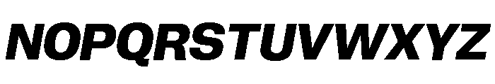Neue Corp Bold Italic 4 Font UPPERCASE