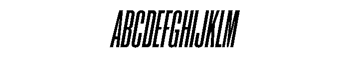 Neue Corp Bold Italic Font UPPERCASE