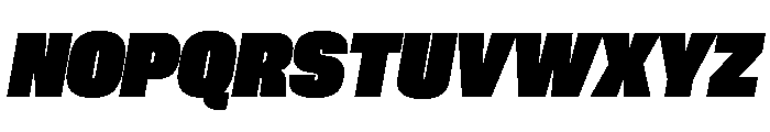 Neue Corp Compact Black Italic Font UPPERCASE