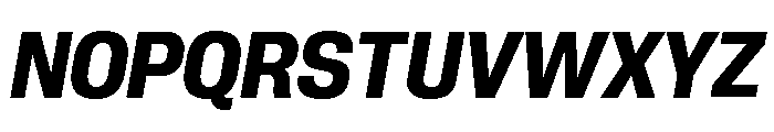 Neue Corp Compact Bold Italic Font UPPERCASE