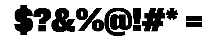 Neue Corp Compact Heavy Font OTHER CHARS