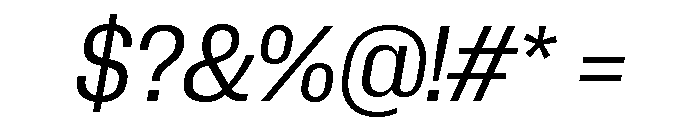 Neue Corp Compact Italic Font OTHER CHARS