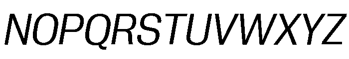 Neue Corp Compact Italic Font UPPERCASE
