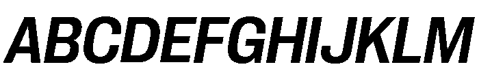 Neue Corp Compact Semibold Italic Font UPPERCASE