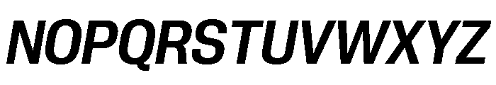 Neue Corp Compact Semibold Italic Font UPPERCASE