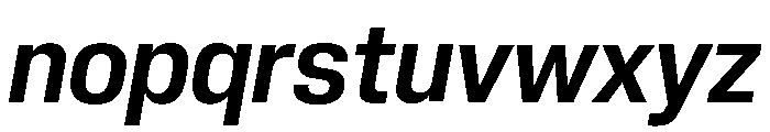 Neue Corp Compact Semibold Italic Font LOWERCASE
