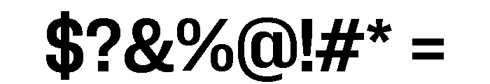 Neue Corp Compact Semibold Font OTHER CHARS