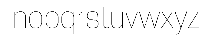 Neue Corp Compact Thin Font LOWERCASE