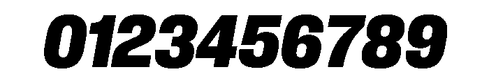 Neue Corp Compact Ultrabold Italic Font OTHER CHARS
