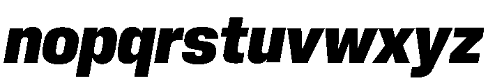 Neue Corp Compact Ultrabold Italic Font LOWERCASE