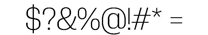 Neue Corp Compact Ultralight Font OTHER CHARS