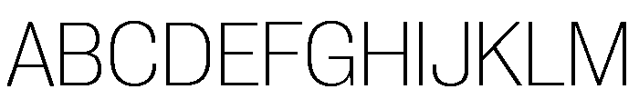 Neue Corp Compact Ultralight Font UPPERCASE