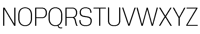 Neue Corp Compact Ultralight Font UPPERCASE